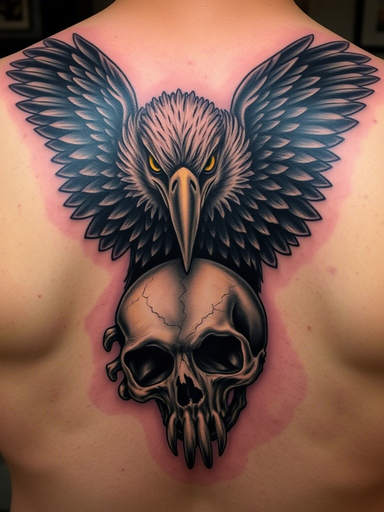 Eagle Tattoo Ideas on Back