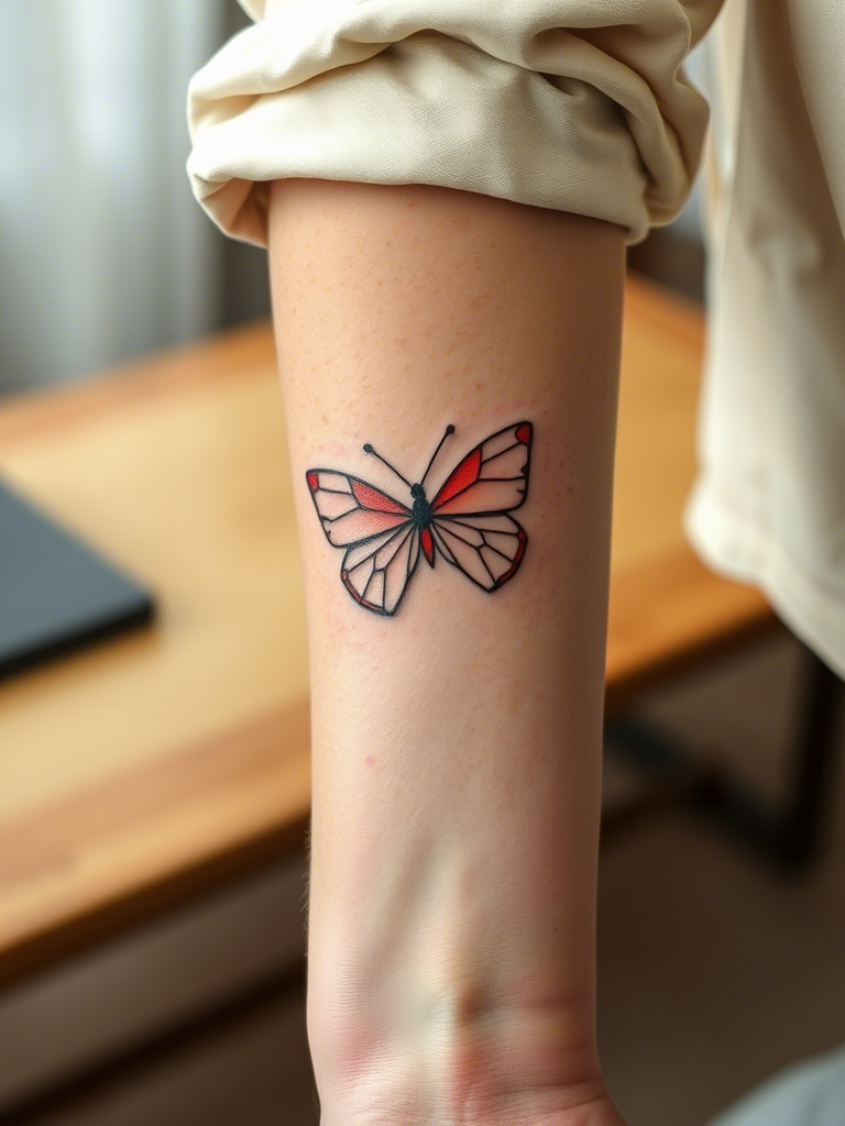 20+ Red Butterfly Tattoo Ideas for You