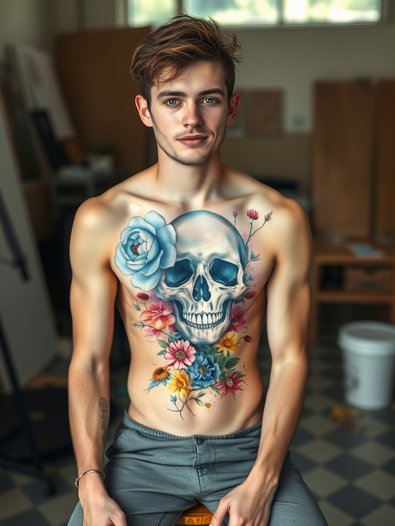Floral Skull Tattoo Ideas