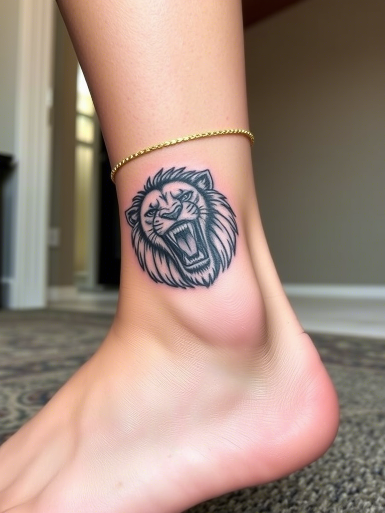 Simple Lion Tattoo Ideas