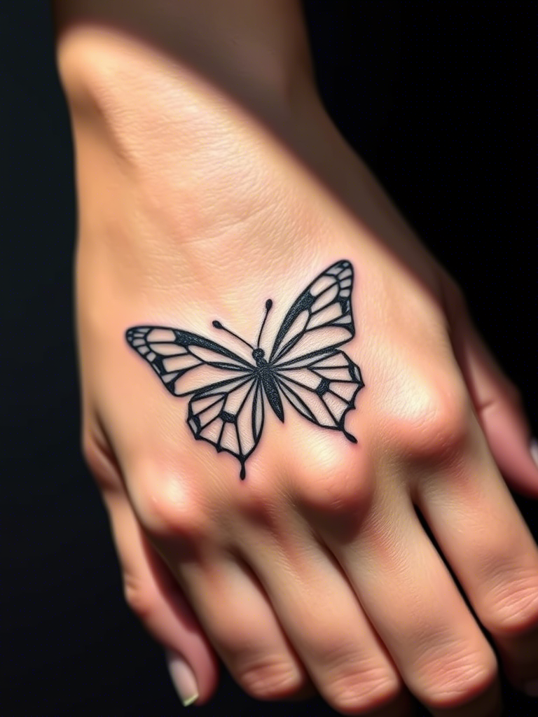 Black Butterfly Tattoo Ideas