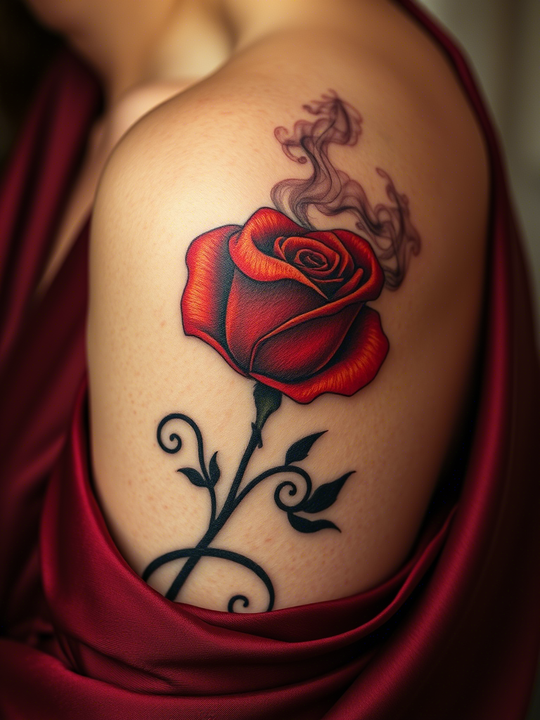 Red Rose Tattoo Ideas