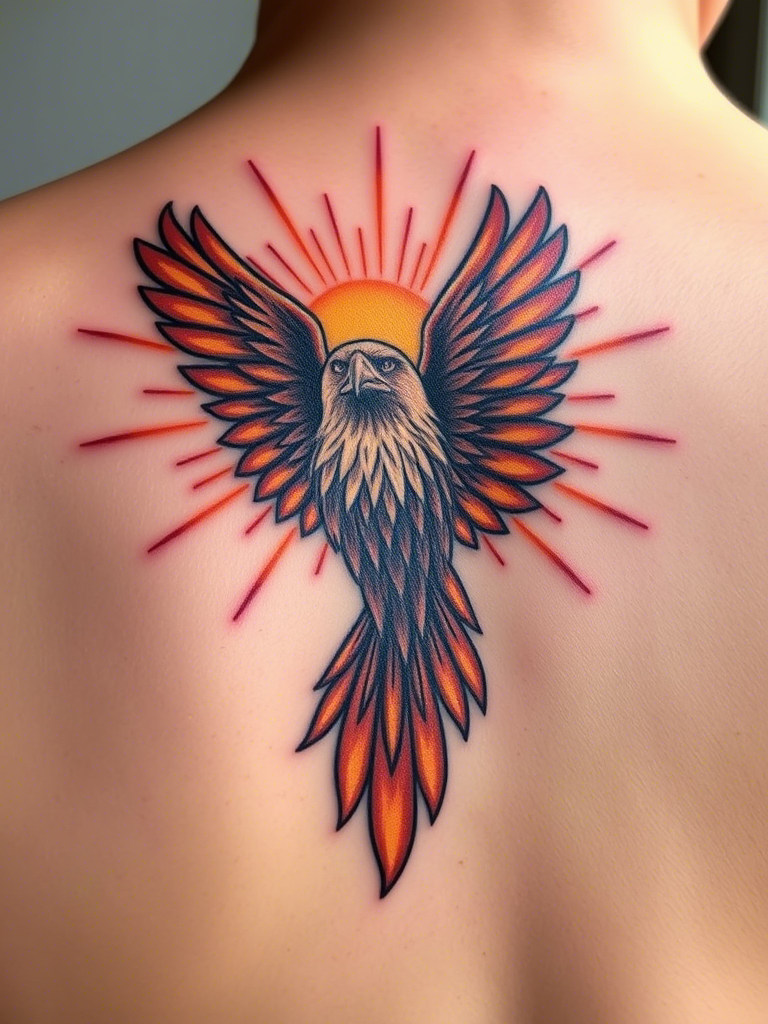 Eagle Tattoo Ideas on Back