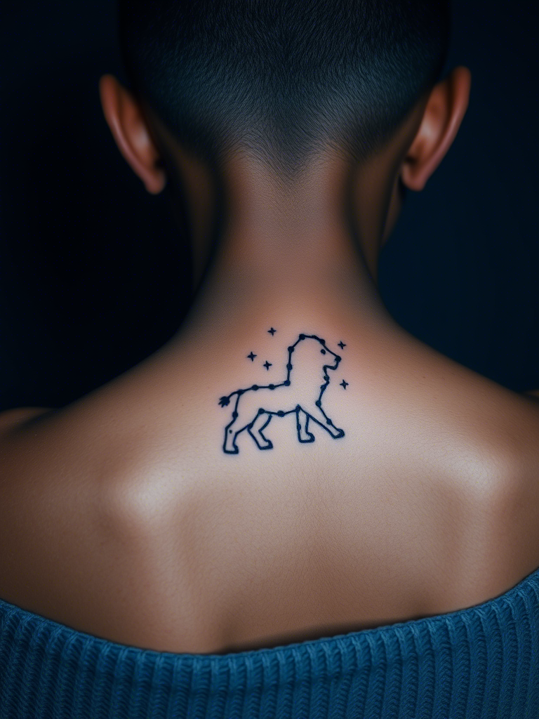 Simple Lion Tattoo Ideas