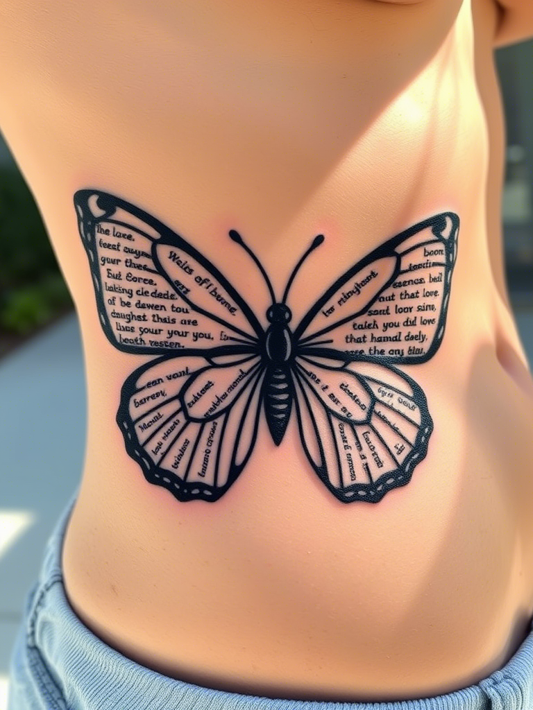 Black Butterfly Tattoo Ideas