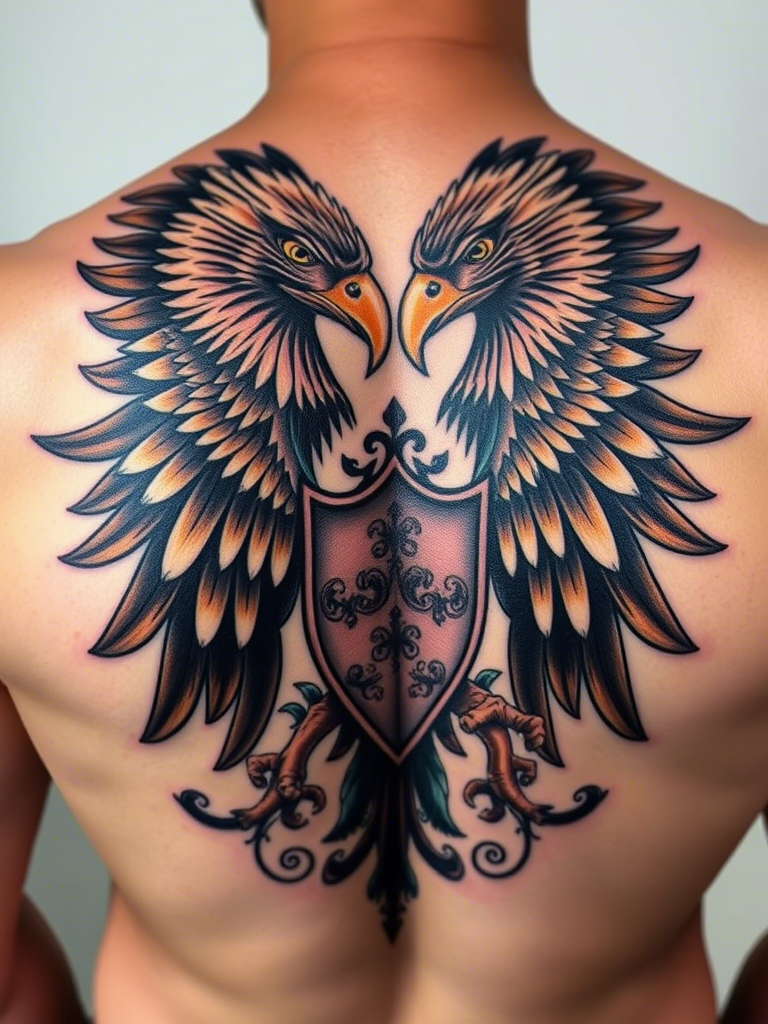 Eagle Tattoo Ideas on Back