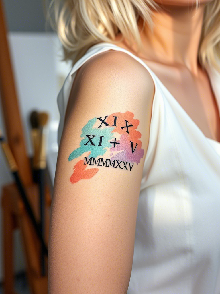 Unique Roman Numeral Tattoo Ideas