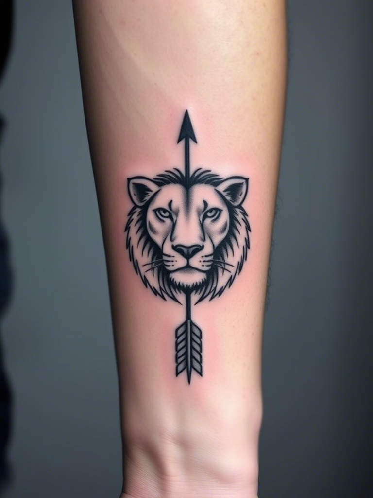 Simple Lion Tattoo Ideas