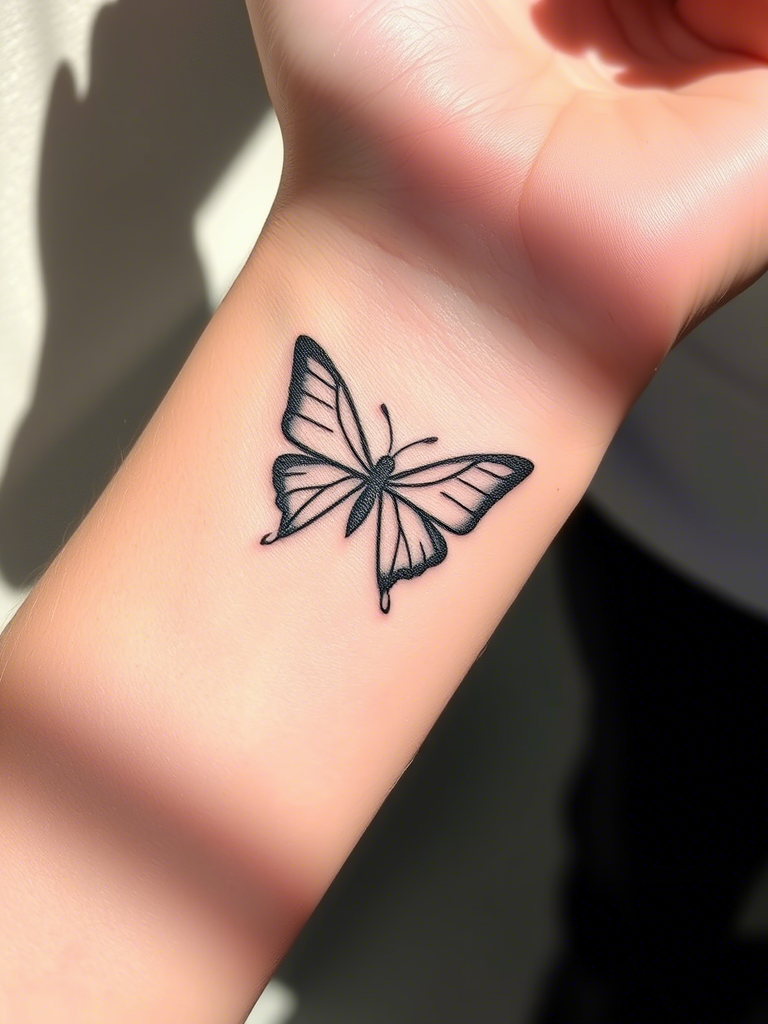 Black Butterfly Tattoo Ideas