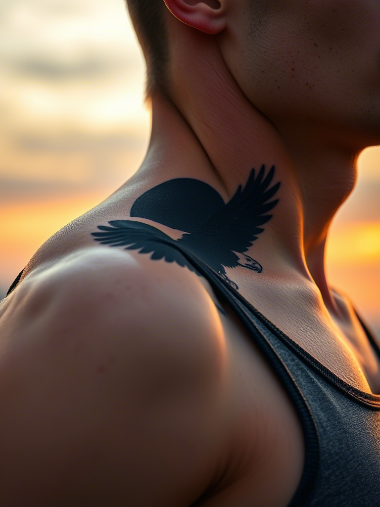 Eagle Tattoo Ideas on Shoulder for Men