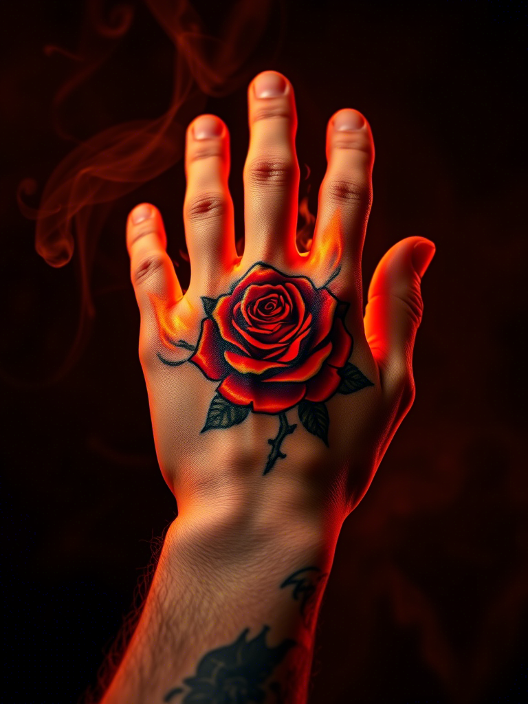 Amazing Rose Tattoo Ideas on Hand
