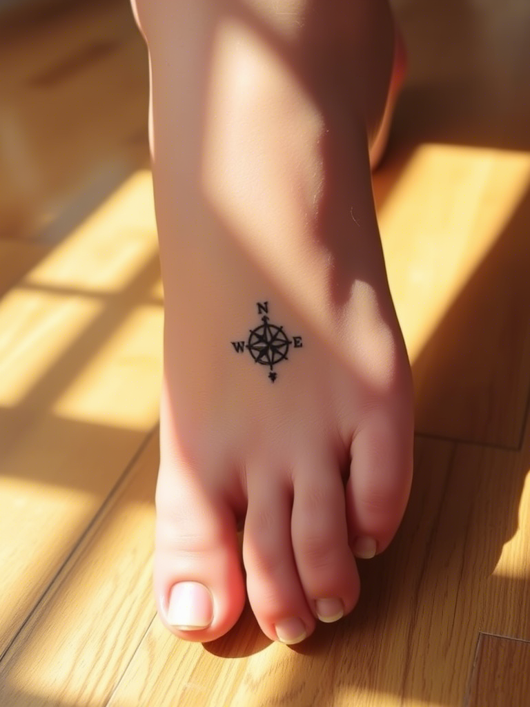 19. Minuscule Compass on the Side of the Foot