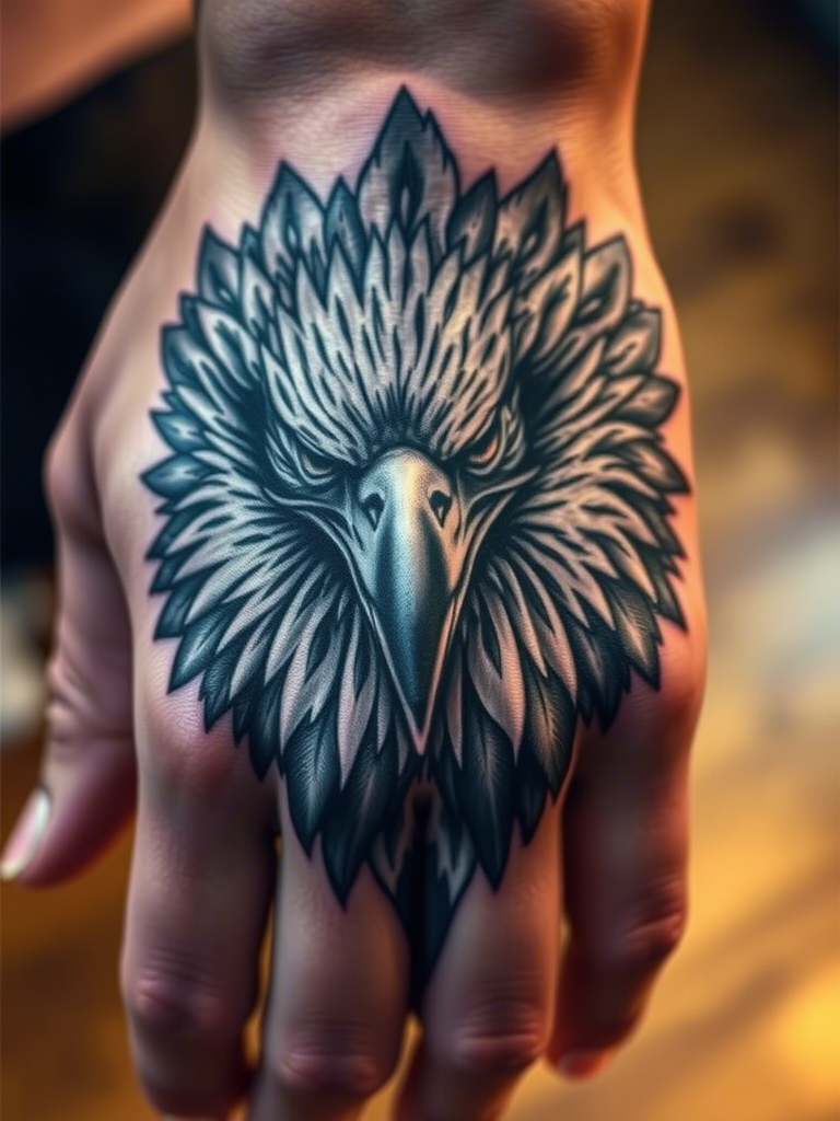Eagle Tattoo Ideas on Hand