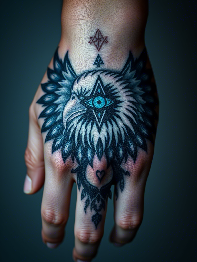 Eagle Tattoo Ideas on Hand