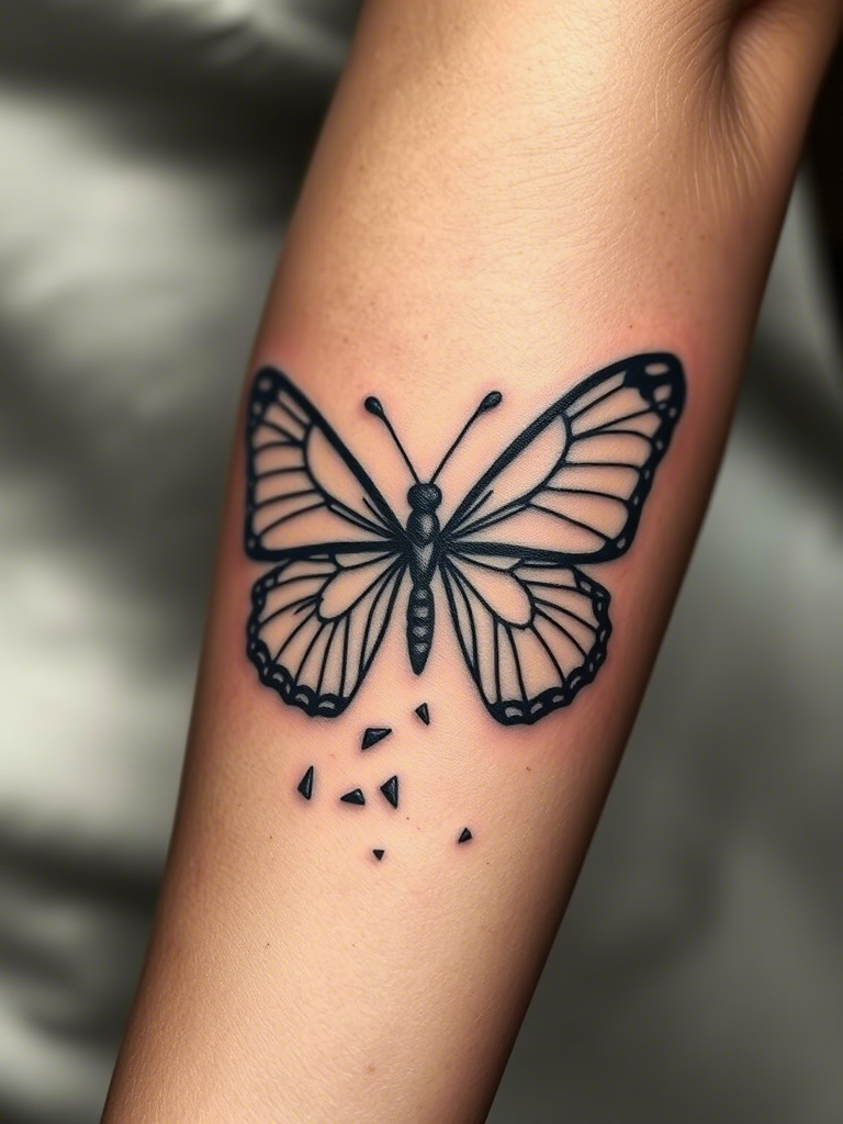 Black Butterfly Tattoo Ideas