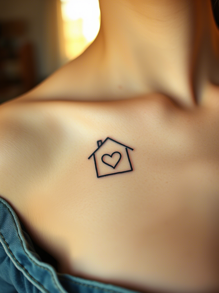 20+ Minimalist Heart Outline Tattoos to Steal Yours