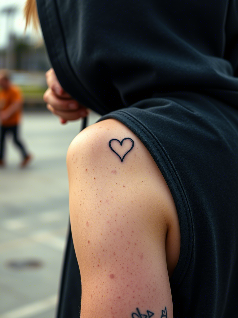 20+ Minimalist Heart Outline Tattoos to Steal Yours