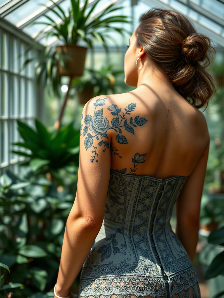 20+ Elegant Floral Spine Tattoo