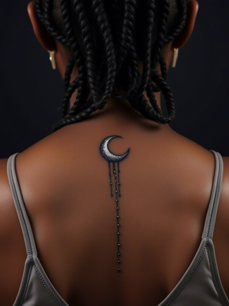 20+ Tiny Sparkly Moon Tattoos