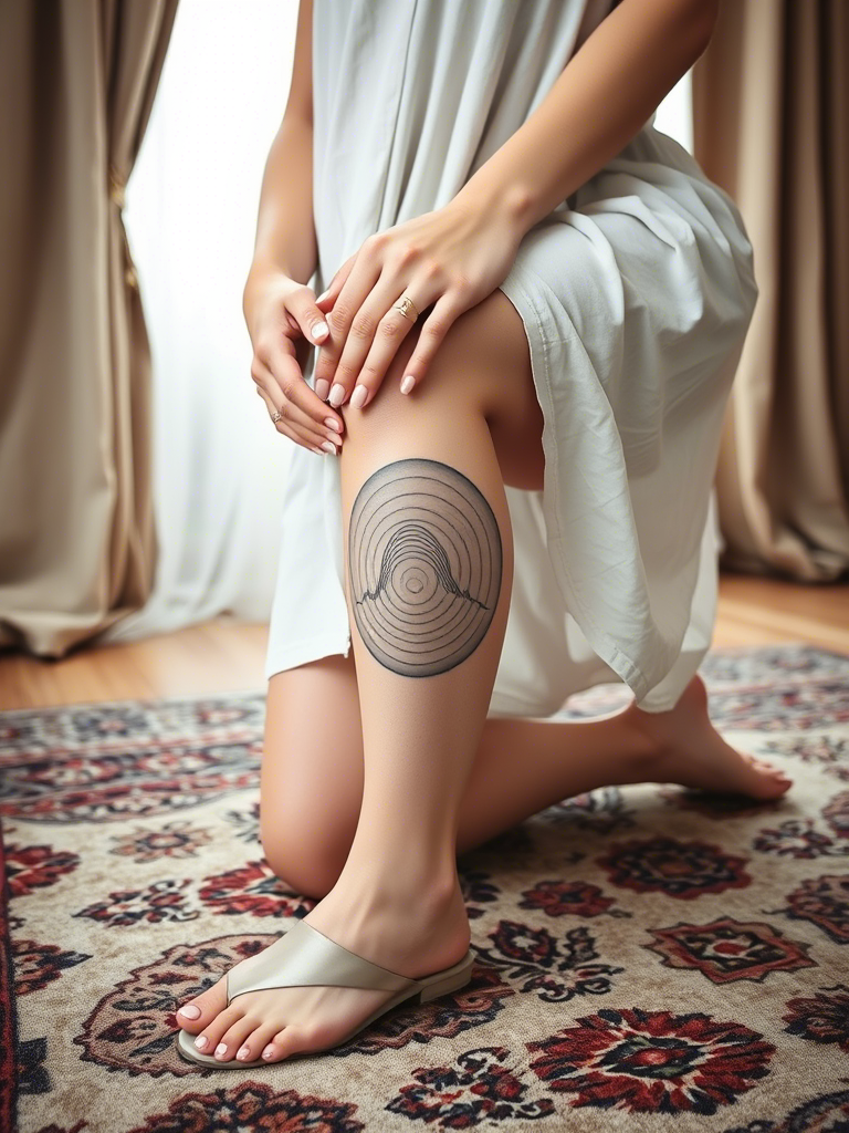 20+ Satisfying and Abstract Knee Tattoo Ideas