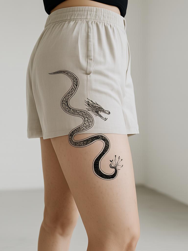 20+ Thigh Dragon Tattoos for Women That'll Set Your Soul on Fire