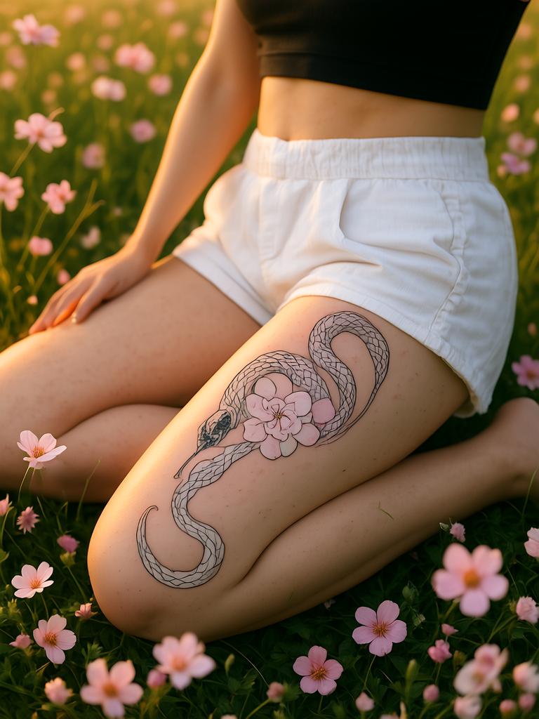 20+ Thigh Dragon Tattoos for Women That'll Set Your Soul on Fire