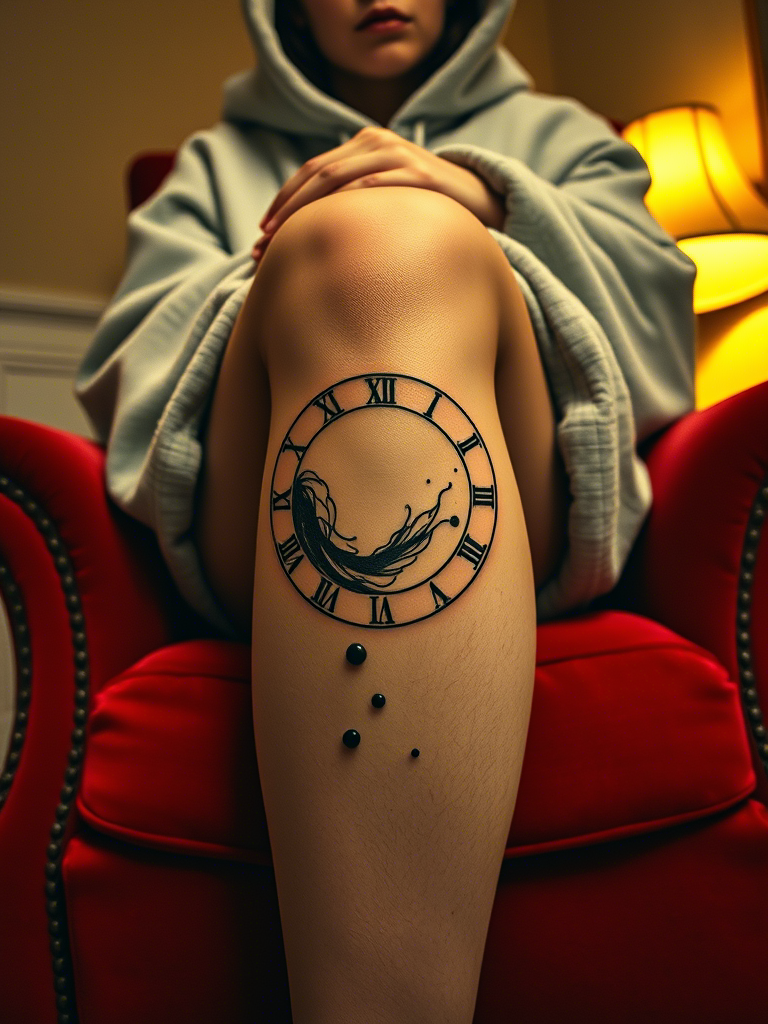 20+ Satisfying and Abstract Knee Tattoo Ideas