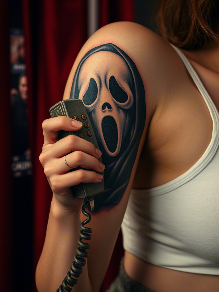 20+ Scream (Ghostface) Tattoos That’ll Haunt You—in the Coolest Way Possible