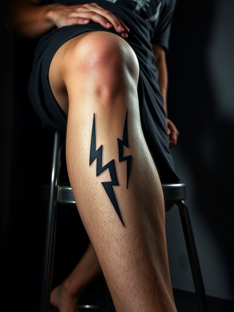 20+ Satisfying and Abstract Knee Tattoo Ideas