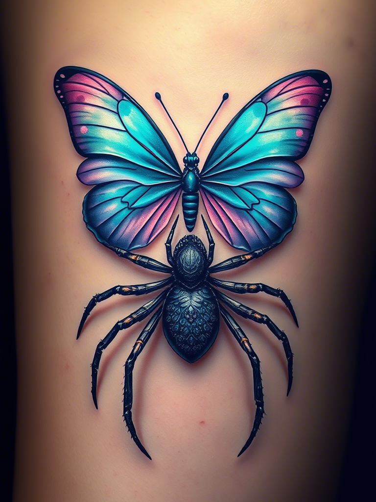 20+ Abdomen Spider Tattoo Ideas