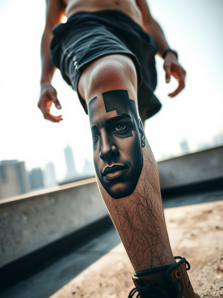 20+ Satisfying and Abstract Knee Tattoo Ideas