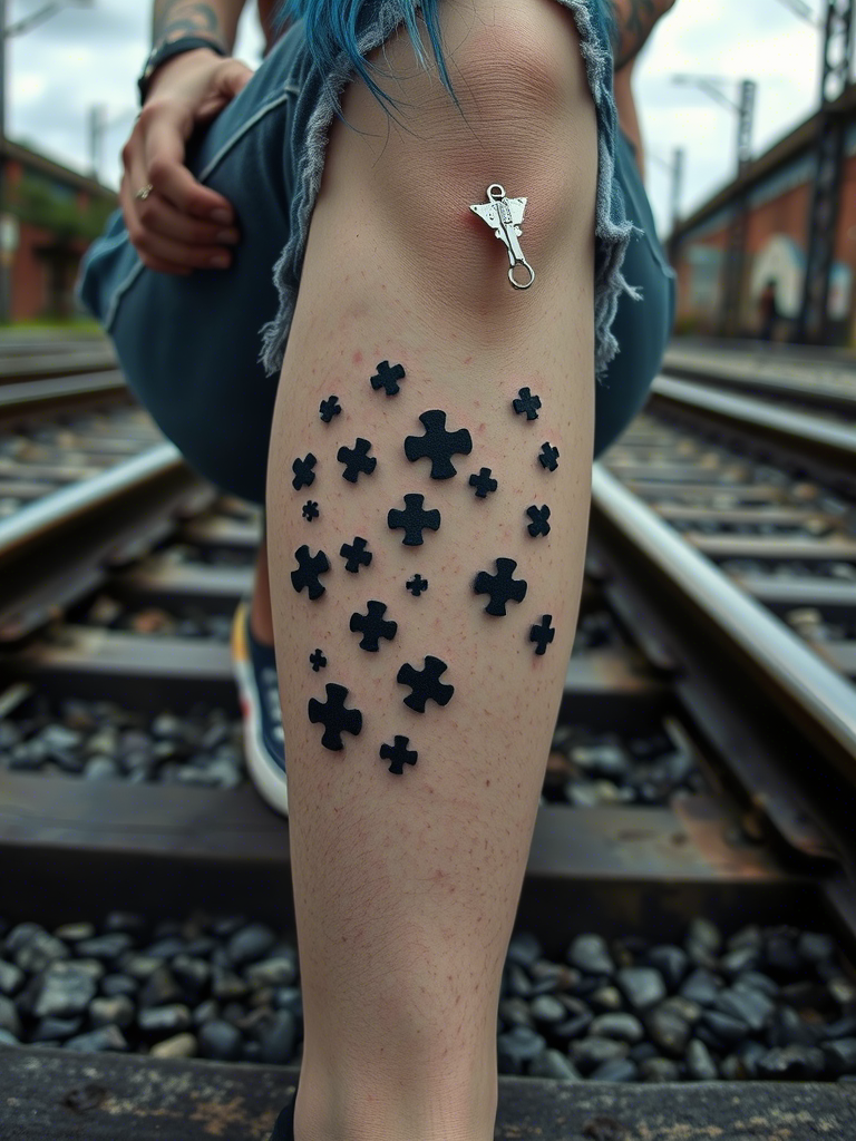 20+ Satisfying and Abstract Knee Tattoo Ideas