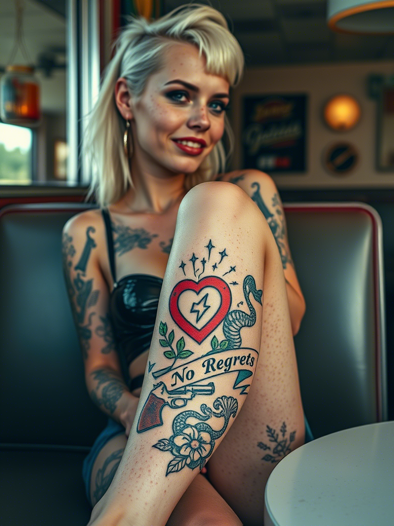 20+ Above Knee Tattoo Designs That’ll Steal All the Attention (In the Best Way)