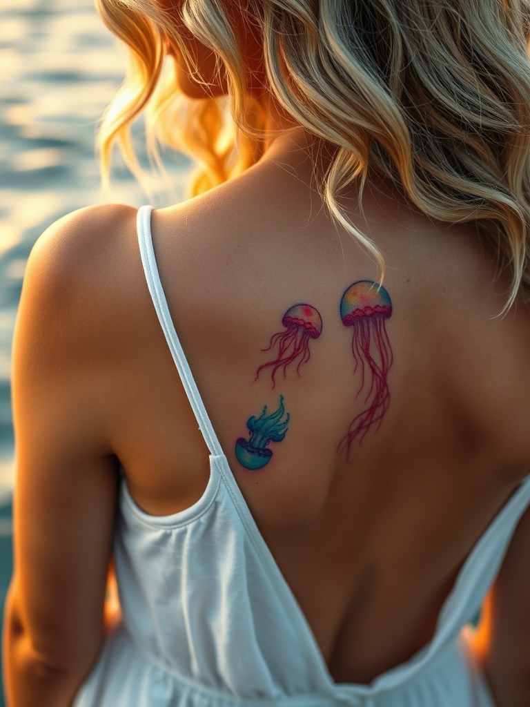 20+ Tattoo of a Smack of Jellyfish