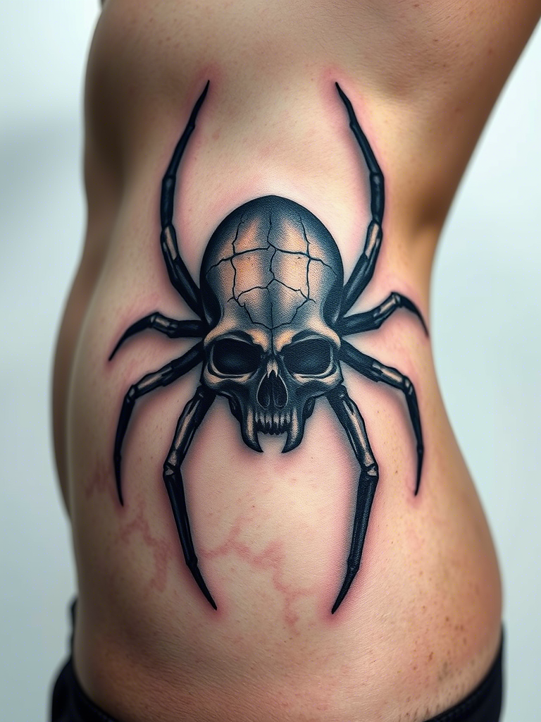 20+ Abdomen Spider Tattoo Ideas