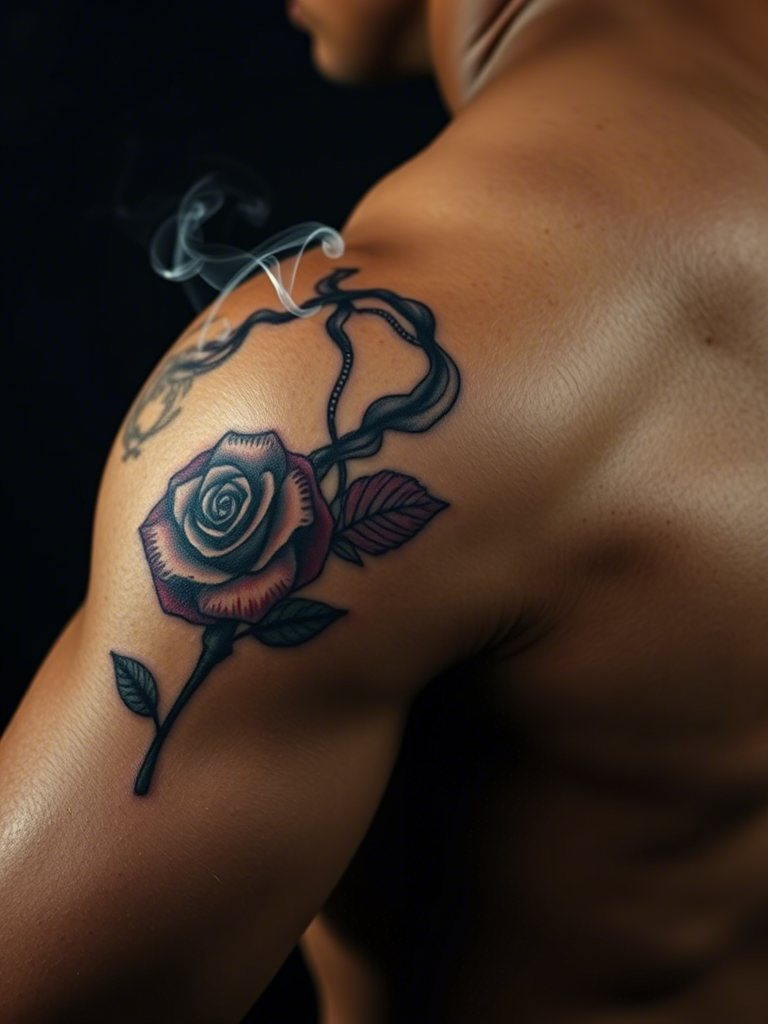 20+ Satisfying Smoke Tattoos That’ll Light Up Your Day