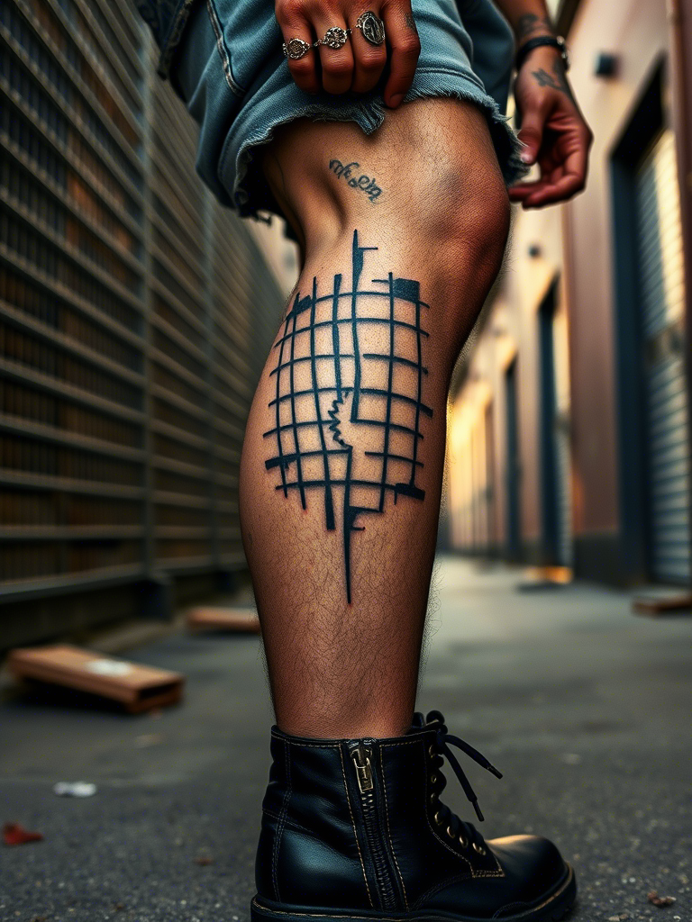 20+ Satisfying and Abstract Knee Tattoo Ideas