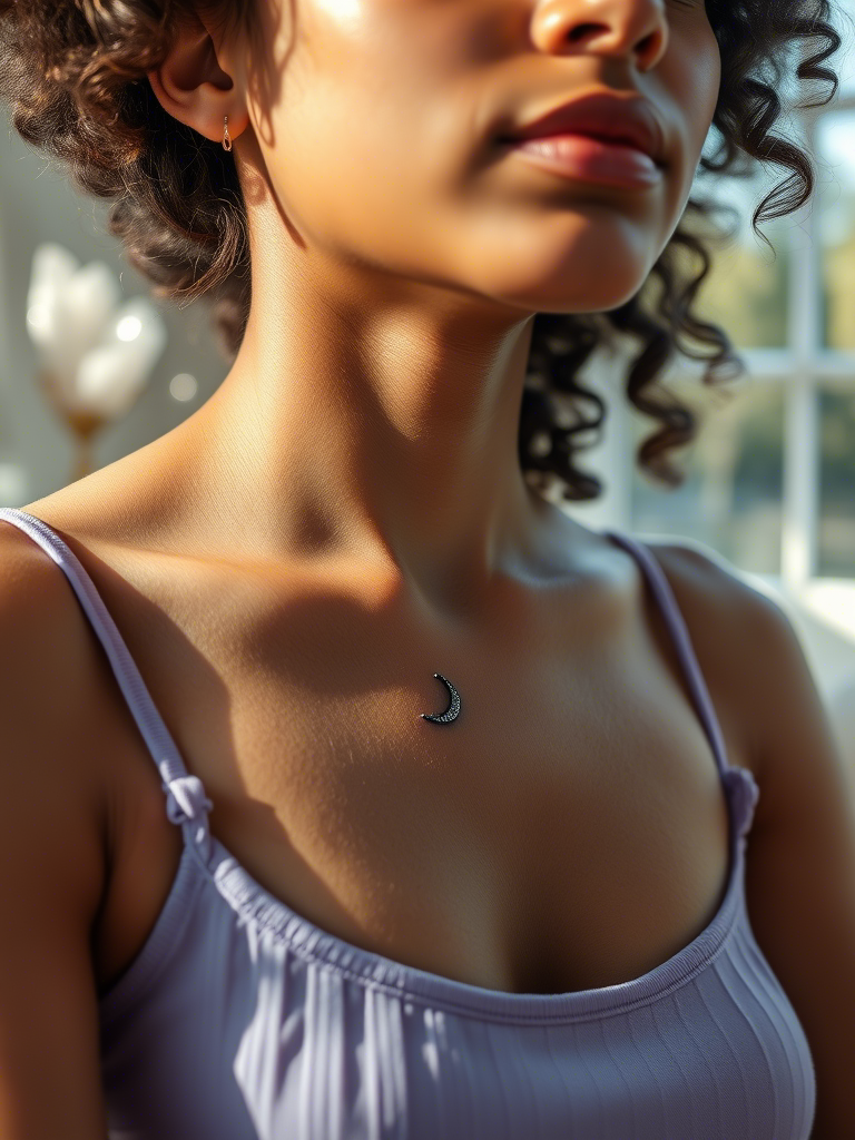 20+ Tiny Sparkly Moon Tattoos