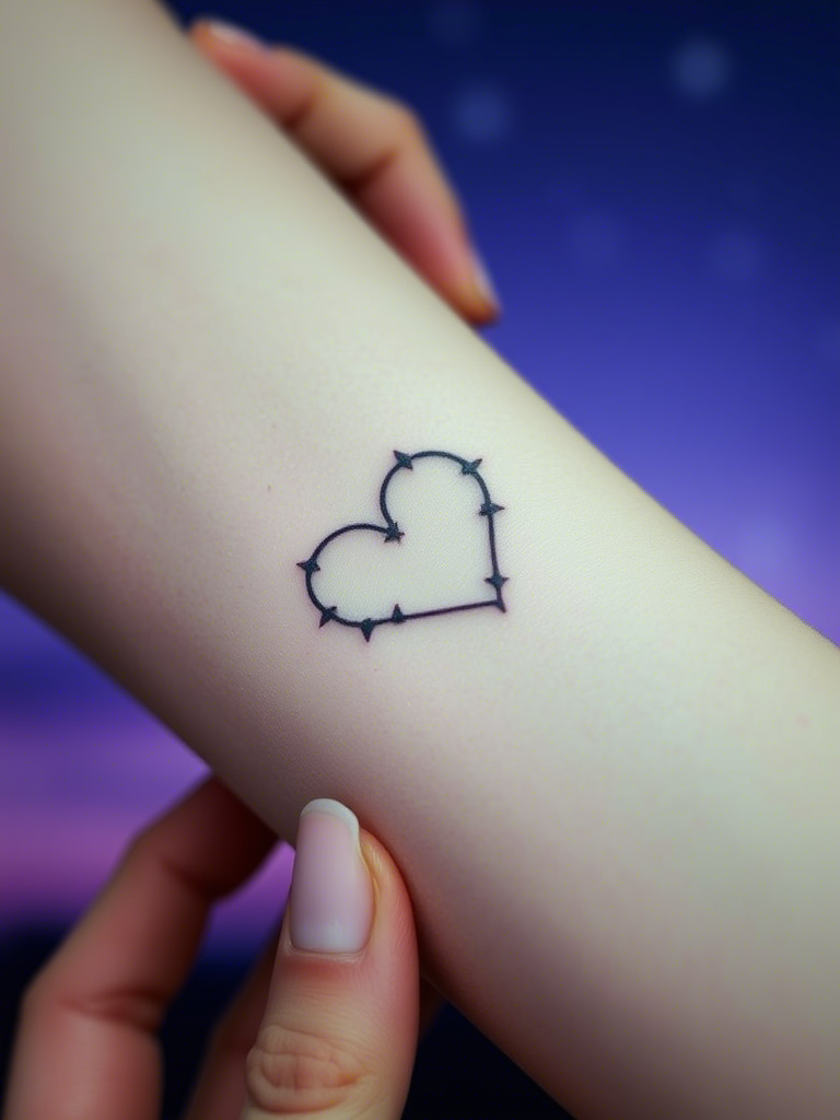 20+ Minimalist Heart Outline Tattoos to Steal Yours