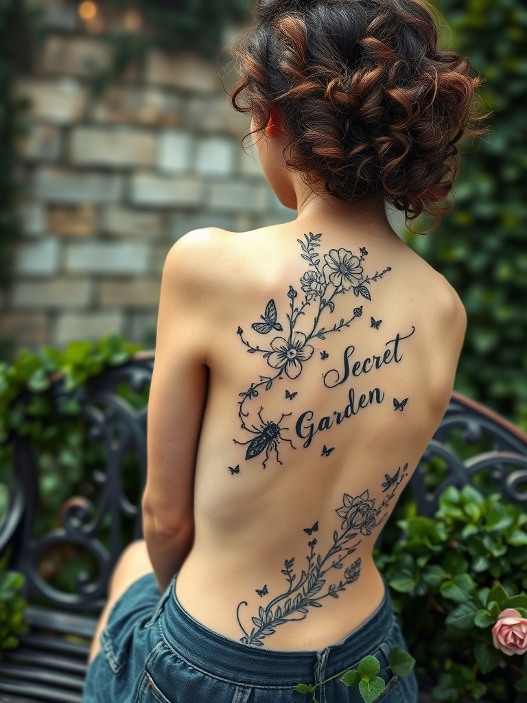 20+ Elegant Floral Spine Tattoo