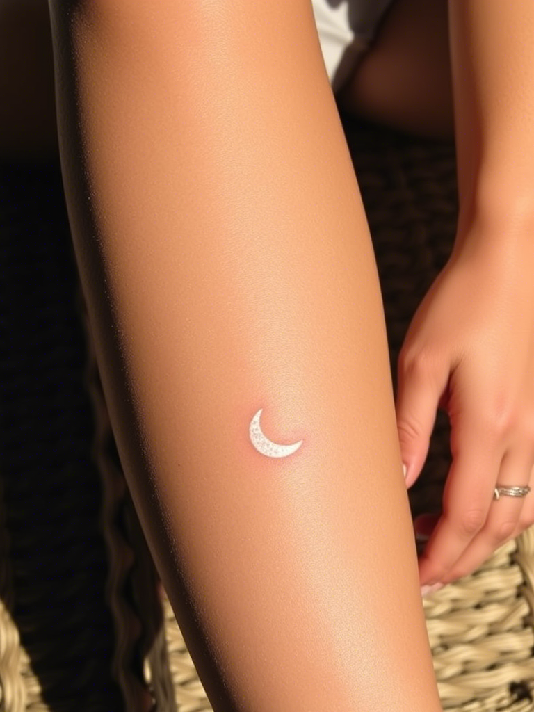 20+ Tiny Sparkly Moon Tattoos