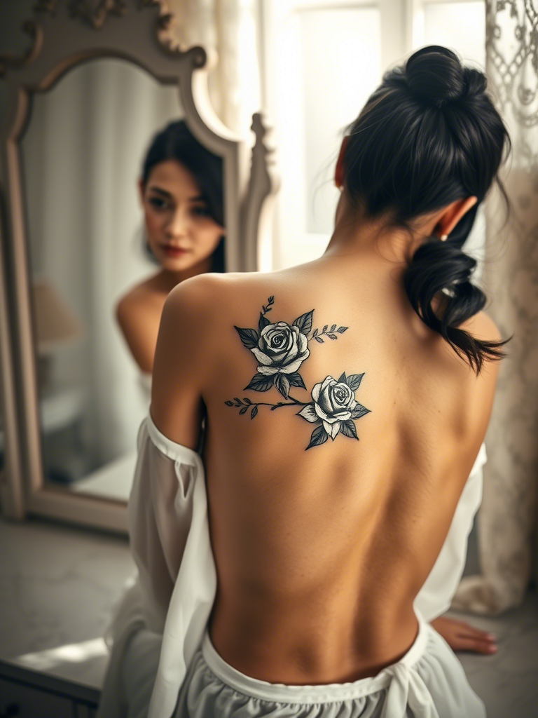 20+ Elegant Floral Spine Tattoo