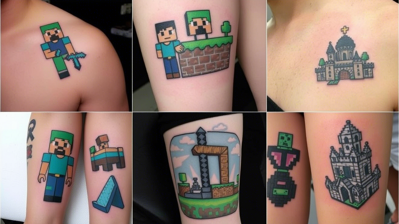 20+ Must-See Minecraft Tattoo Ideas That’ll Up Your Ink Game