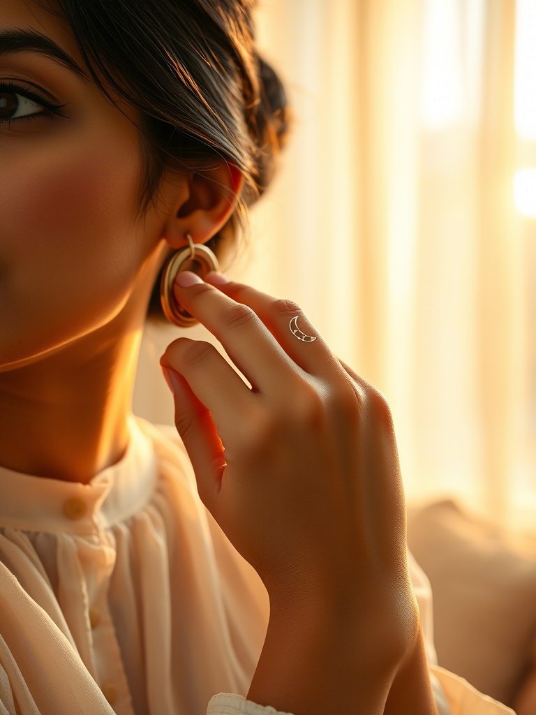 20+ Moon and Sparkles Tattoos on the Thumb That'll Catch the Night Right in Your Hands