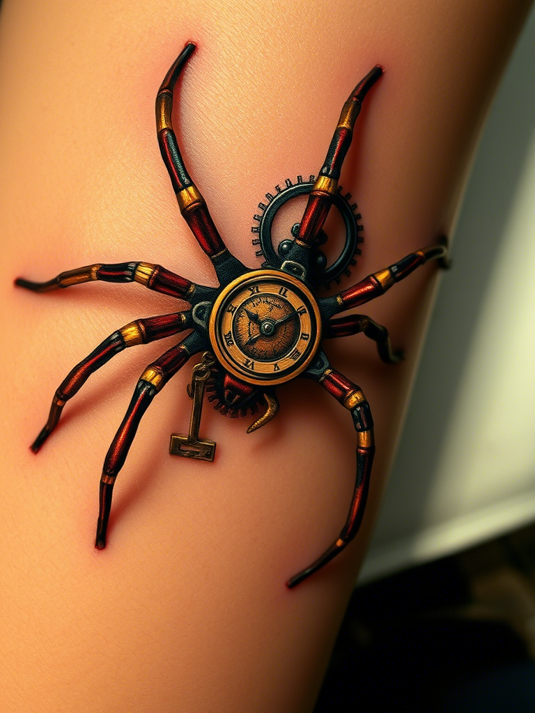 20+ Abdomen Spider Tattoo Ideas