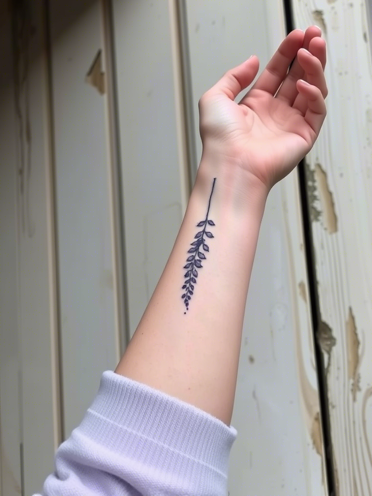 20+ Minimalistic Forearm Floral Tattoo Ideas