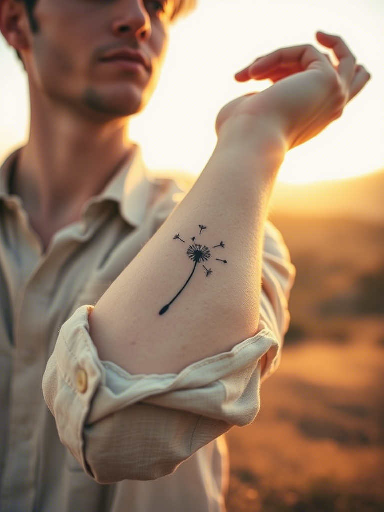 20+ Minimalistic Forearm Floral Tattoo Ideas