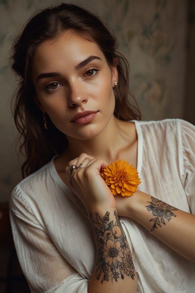Meaningful Marigold Tattoos, Designs & Ideas