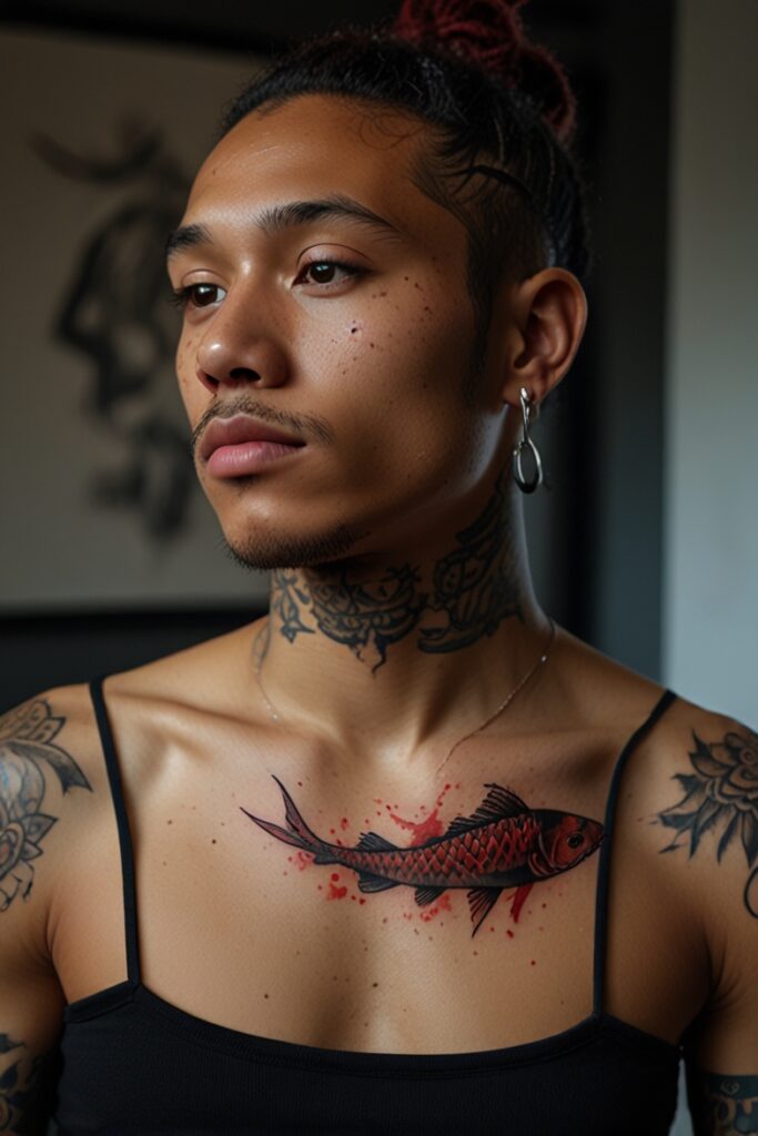 20+ Black and Red Koi Fish Forearm Tattoos That’ll Make You Rethink Everything You Thought About Ink