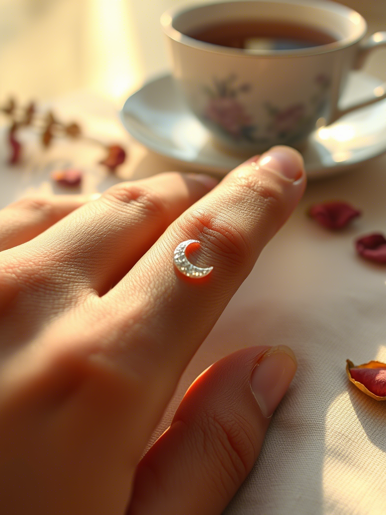 20+ Tiny Sparkly Moon Tattoos